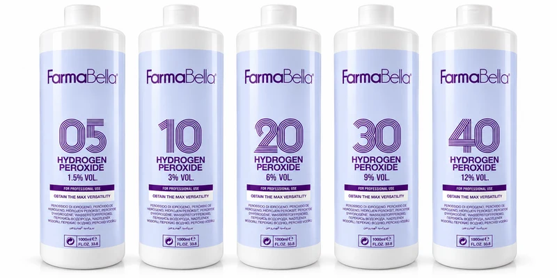 FarmaBella Oxidant Hydrogen Peroxide 1000ml – 1,5 % | 3 % | 6 % | 9 % | 12 %
