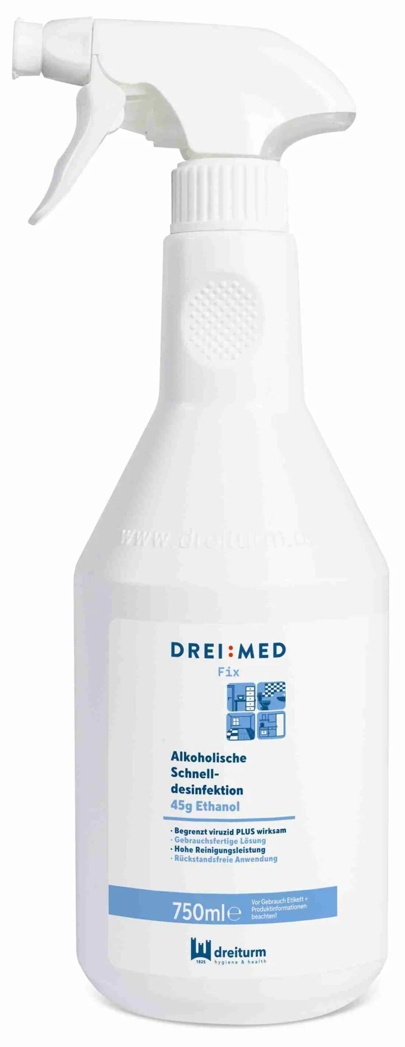 DREIMED® FIX - Alkoholische Schnelldesinfektion, 750 ml